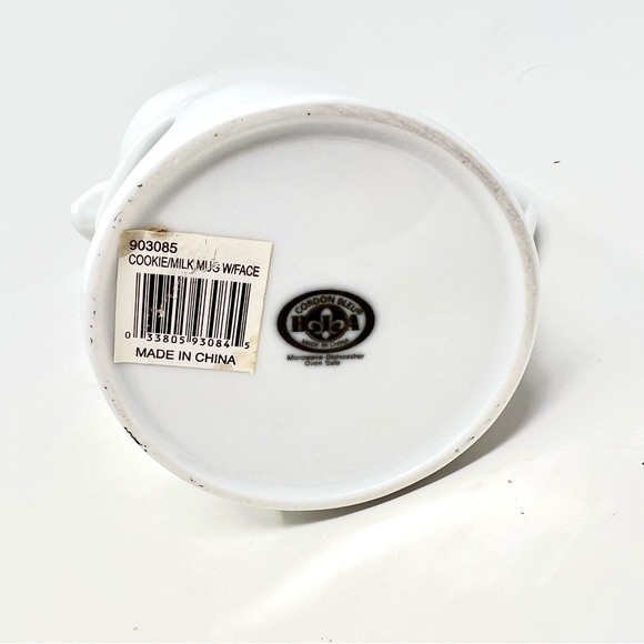 Cordon Bleu Cookies & Milk Mug with Face & Open Mouth, White Ceramic Or Planter - Picture 5 of 6